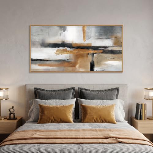 Modern Abstract Framed Canvas Wall Art Set