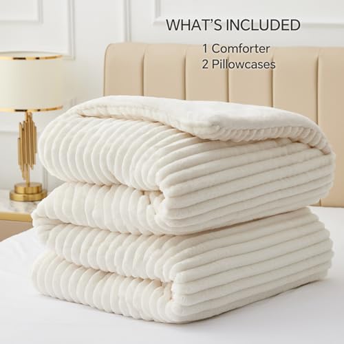 Fleece Queen Comforter Set