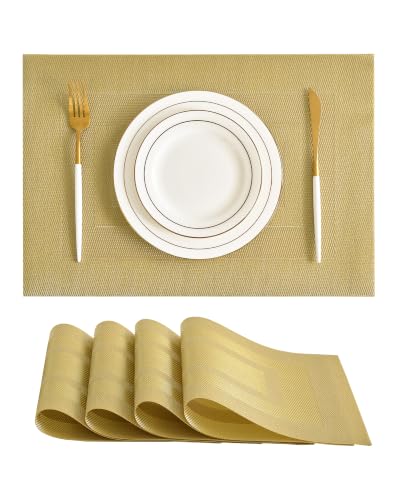 Gold Frame Placemats Set of 4 (4 Count)