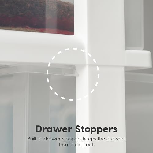 Plastic Drawer Storage Organizer Rolling Cart