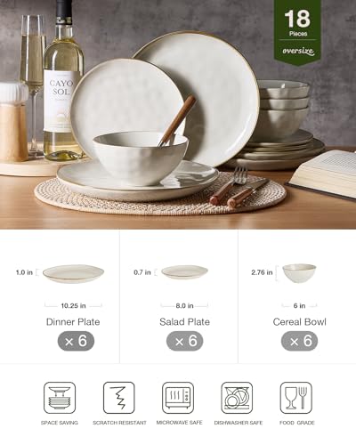 Ocean Round Dinnerware Sets for 6 (8 Count)