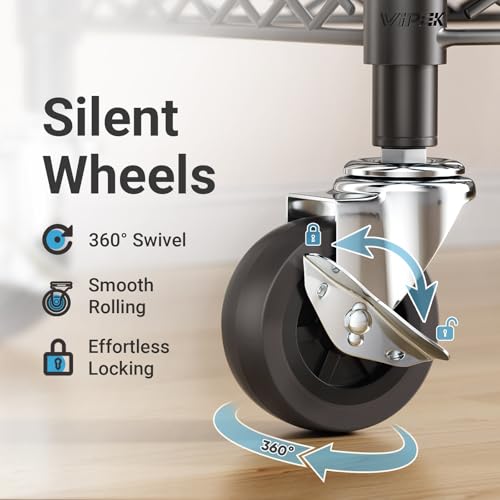 R3 Plus Rolling Clothes Rack Heavy Duty Closet for Hanging Clothes