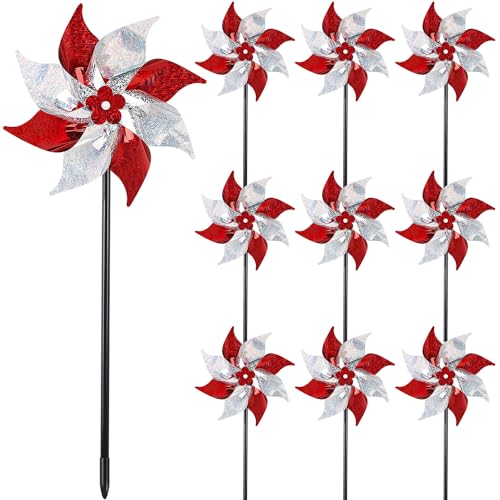 10 Pack Reflective Pinwheels (10 Count)