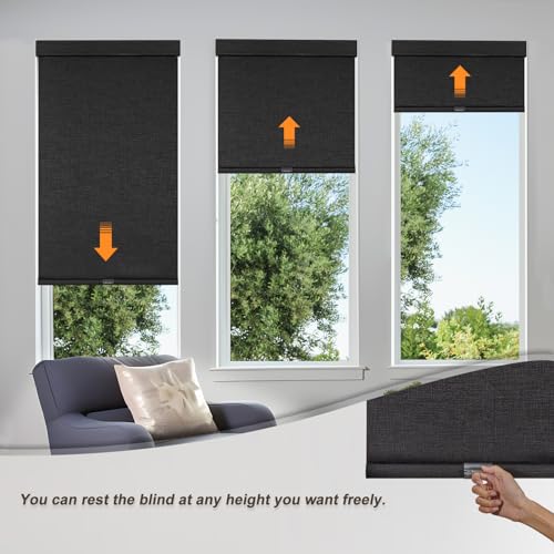 Free Stop Cordless Blinds for Indoor Windows with Cover