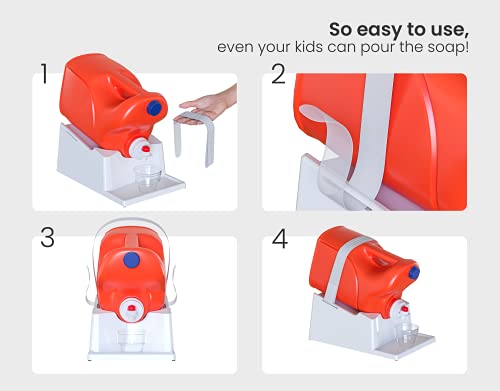 Liquid Laundry Detergent Holder Stand with Drip Tray