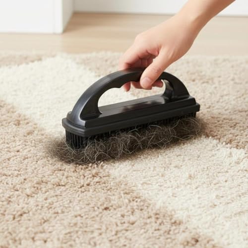 Rubber Brush Effortless Pet Hair & Lint Removal for Couches & Clothes