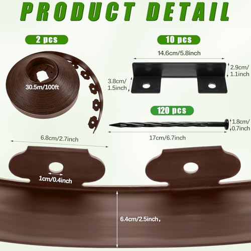 2.5 Inch x 200 FT Landscape Edging (2 Count (feet))