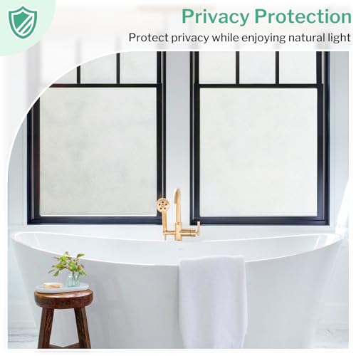 Frosted Glass Window Privacy Film (12.92 Sq Ft)