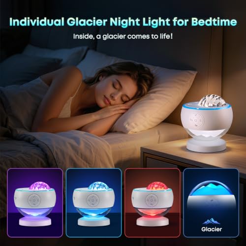 Galaxy Projector Sound Machine Aurora Night Light Projector with 30 Sounds