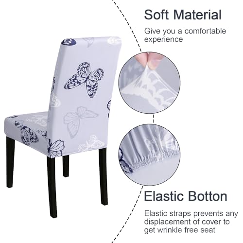 Pattern Chair Covers for Dining Room Set of 4