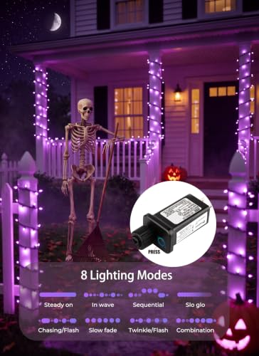 39FT Purple Halloween Lights (33 Foot)