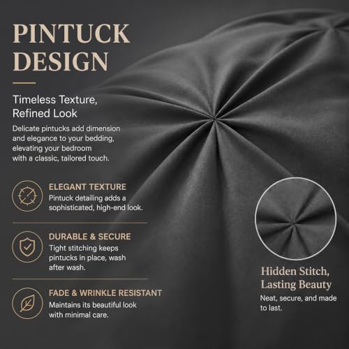 Twin Comforter Set Dark Grey
