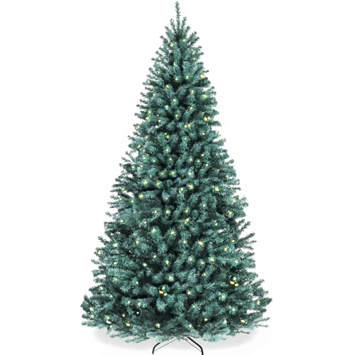 9ft Pre Lit Blue Spruce Christmas Tree