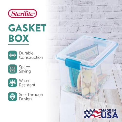 Gasket Storage Box with Lids for Home & Office (4 Count)
