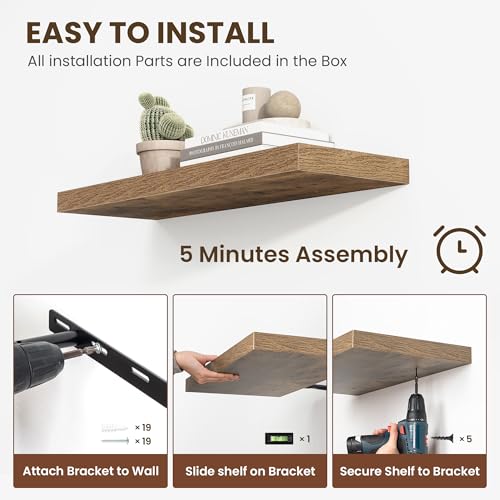 55 Inch Floating Shelves