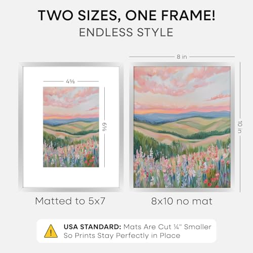 8x10 Silver Picture Frame (4 Count)