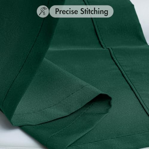 Hunter Green Privacy Sheer Curtains 2 Panels 42W x 63L (2 Count)