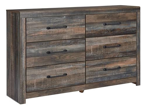 Rustic 6 Drawer Bedroom Dresser