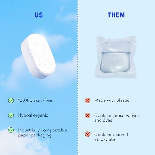 100% Plastic Free Dishwasher Detergent Tablets (60 Count)