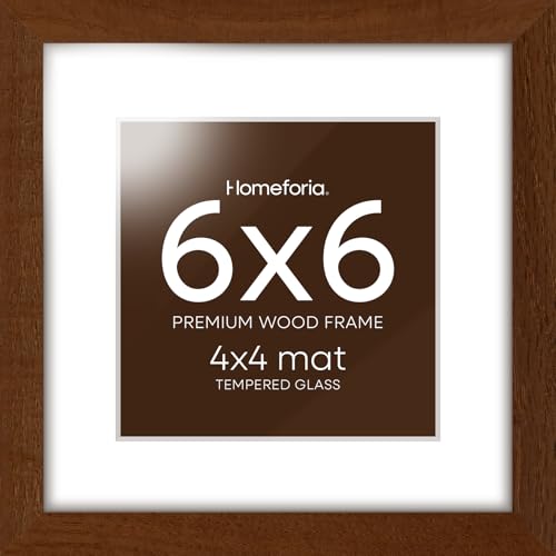6x6 Brown Oak Picture Frame (3 Count)