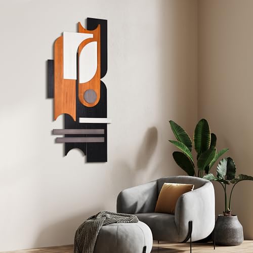 Honeyed Dusk I" Hand Made & Hand Finished Dimensional Wood Abstracts (13 Count)