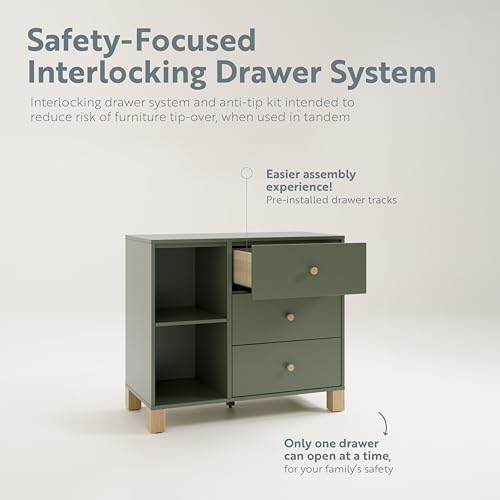 California 3 Drawer Combo Dresser