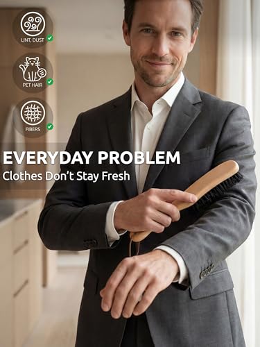 Black Boar Clothes Brush for Suits