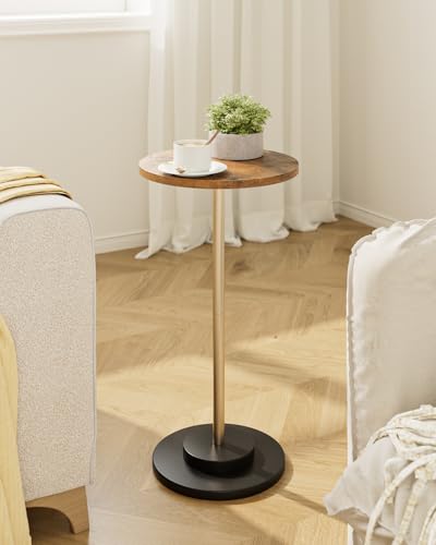 Drink Table Round Side Table for Small Spaces