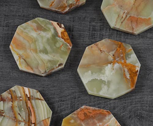 Star Marble Coasters Set of 6