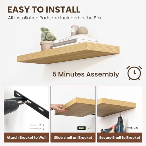 55 Inch Floating Shelves