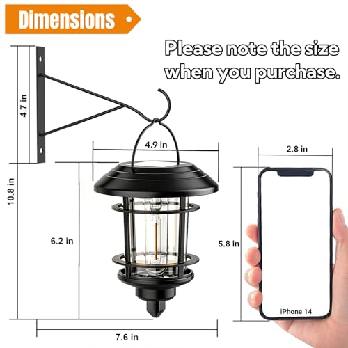 2 Pack Solar Lanterns Outdoor (2 Count)