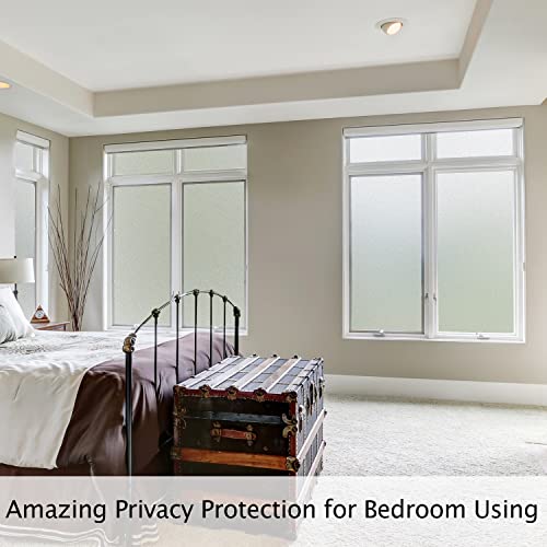 White Frosted Glass Window Privacy Film (12 Sq Ft)