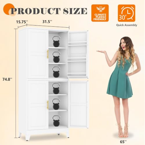 74.8" Tall Metal Food Cabinet