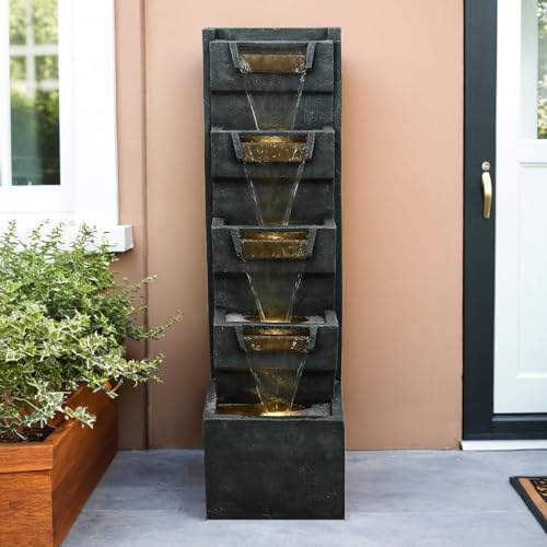 39.3" H Modern Water Fountain 5