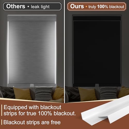 Cordless Dual Roller Shades.Linen Black and White.74 W x 86" H