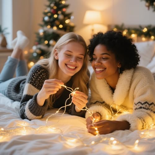 8 Pack Warm White Fairy Lights Battery Operated