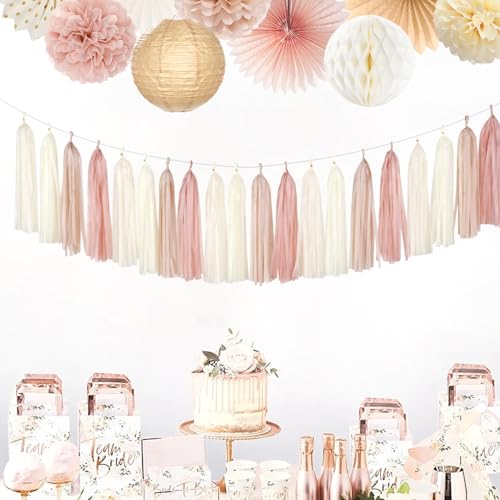 Champagne Gold Beige Boho Party (20 Count)