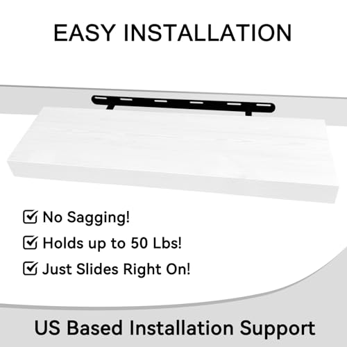 Wood Floating Shelves for Wall 30 inch Set of 2 (2 Count)