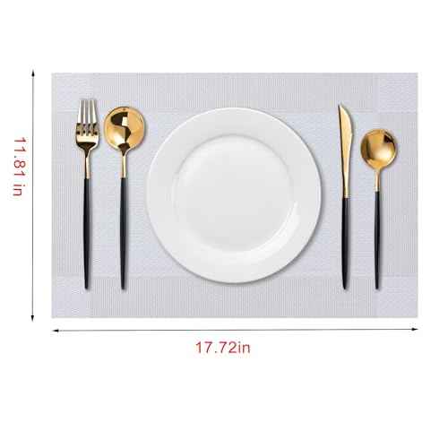 Placemats Set of 4 Washable Indoor (4 Count)