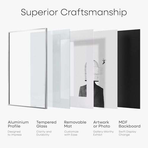11x18 Silver Diploma Frame (3 Count)