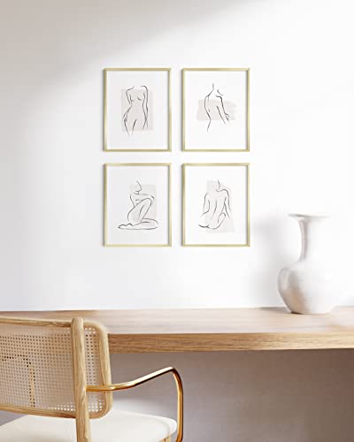 11x14 Gold Picture Frames (4 Count)
