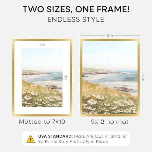 9x12 Gold Picture Frame