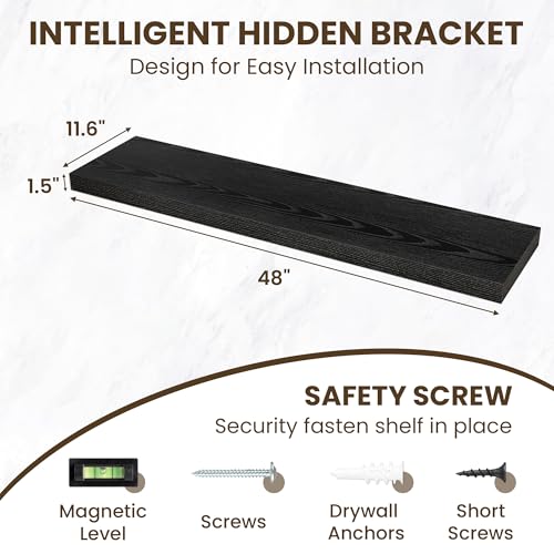 48 Inch Floating Shelves for Wall Set of 1