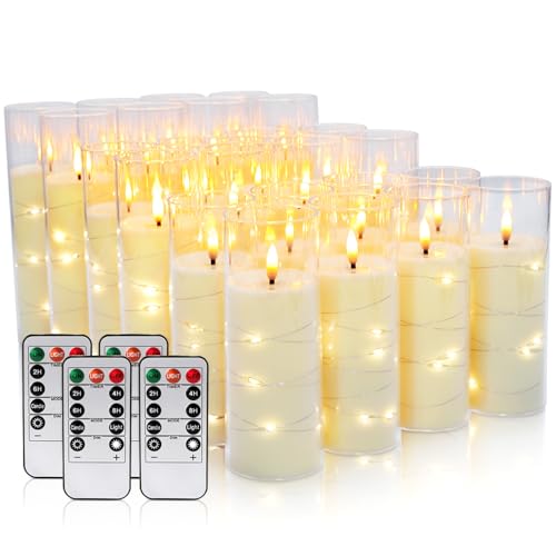 24 Pack Acrylic Flameless Candles (24 Count)