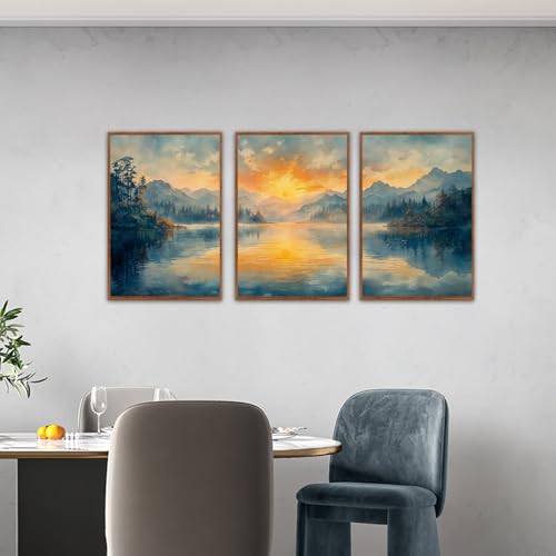 KAlRNE Landscape Wall Art Set of 3 (3 Count)