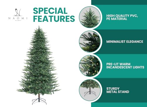 Lujan 6.5ft Prelit Aritificial Christmas Tree with 921 Branch Tips