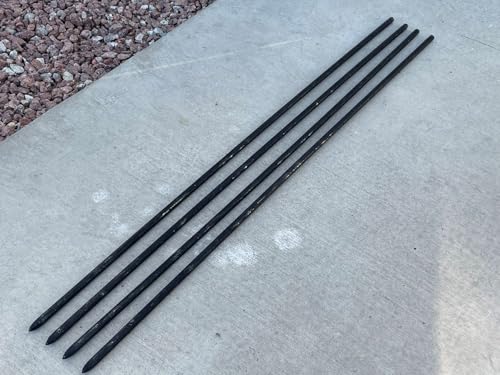 60 Inch Round Steel Concrete Form Stakes with Nail Holes (10 Count)