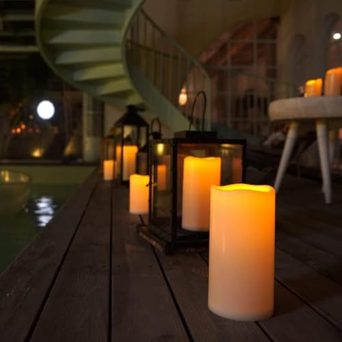4" x 6" Large Waterproof Outdoor Flameless Candles (4 Count)