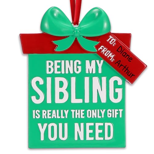 Personalized Sibling Christmas Ornaments 2026