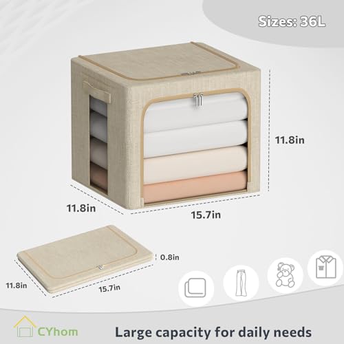 Clothes Storage Bins Box (2 Count)